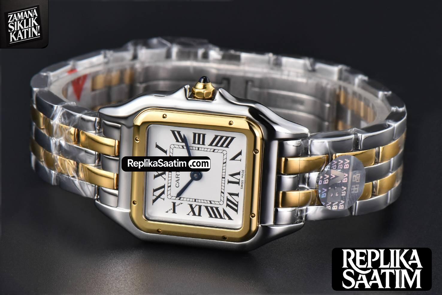 Panthère Secrete Ladies 27mm SS/YG BVF  White Dial on SS/YG Bracelet Ronda Quartz -11