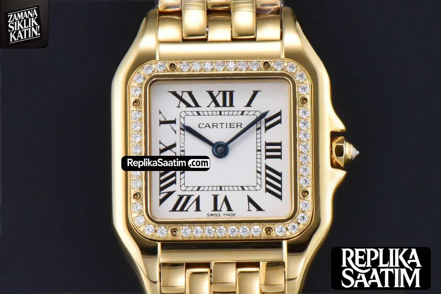 Panthère Secrete Ladies 27mm YG BVF White Dial Diamond Bezel RG Bracelet Ronda Quartz -01