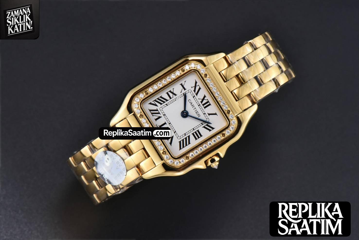 Panthère Secrete Ladies 27mm YG BVF White Dial Diamond Bezel RG Bracelet Ronda Quartz -03