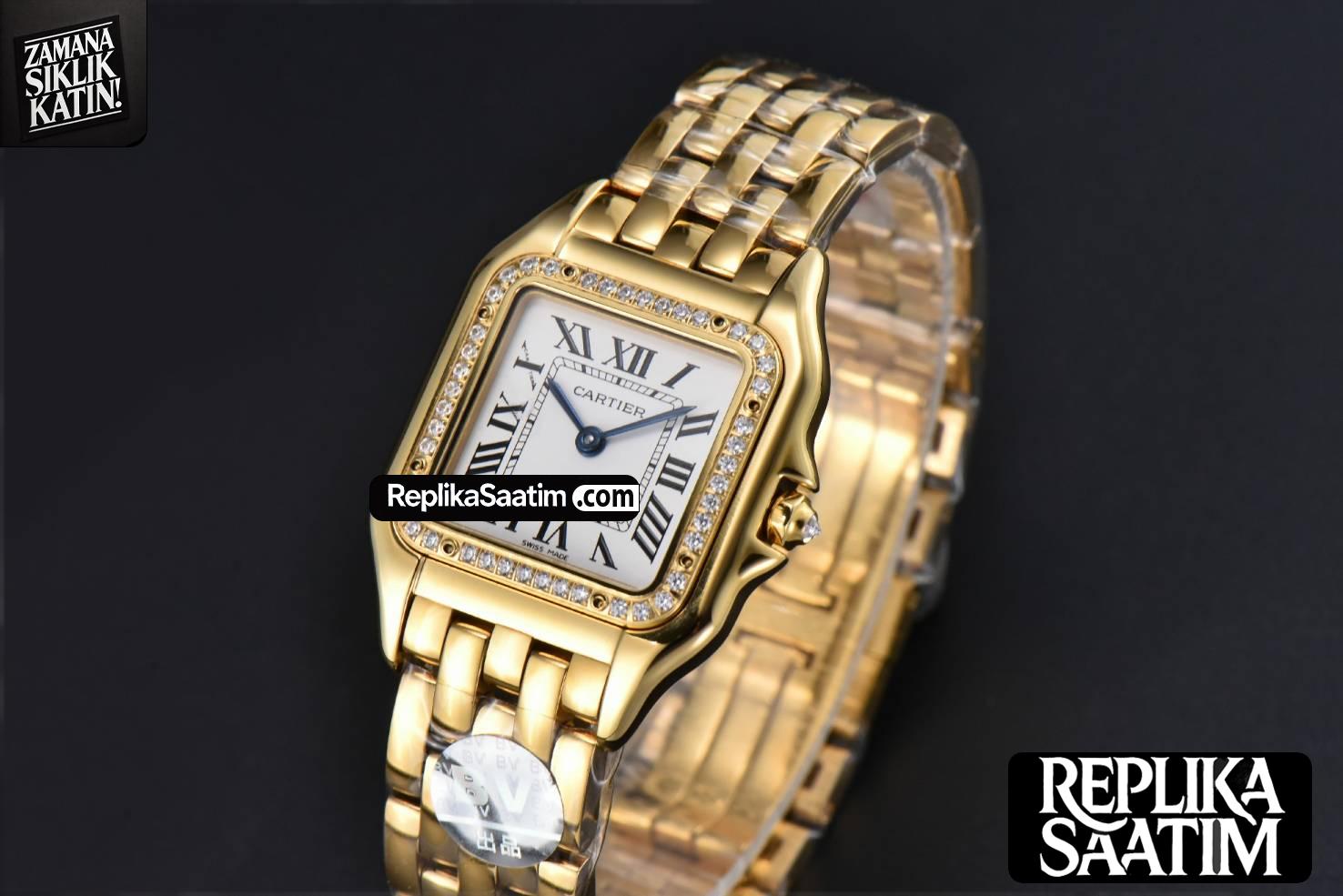 Panthère Secrete Ladies 27mm YG BVF White Dial Diamond Bezel RG Bracelet Ronda Quartz -04