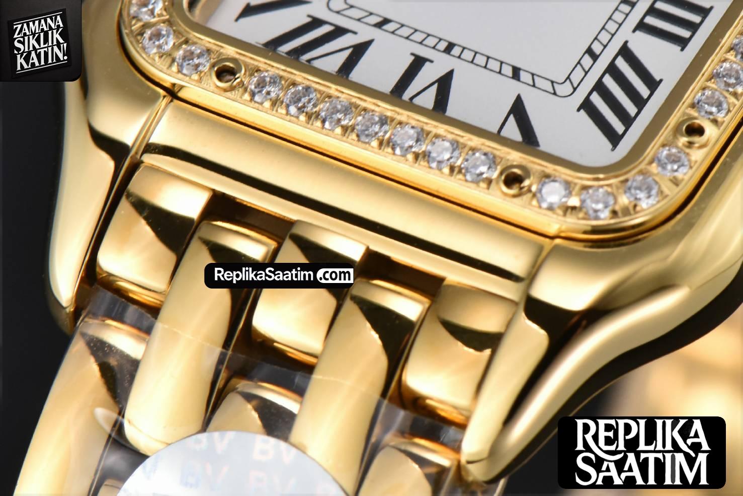 Panthère Secrete Ladies 27mm YG BVF White Dial Diamond Bezel RG Bracelet Ronda Quartz -08