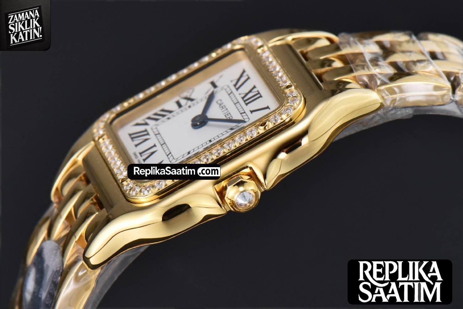 Panthère Secrete Ladies 27mm YG BVF White Dial Diamond Bezel RG Bracelet Ronda Quartz -09