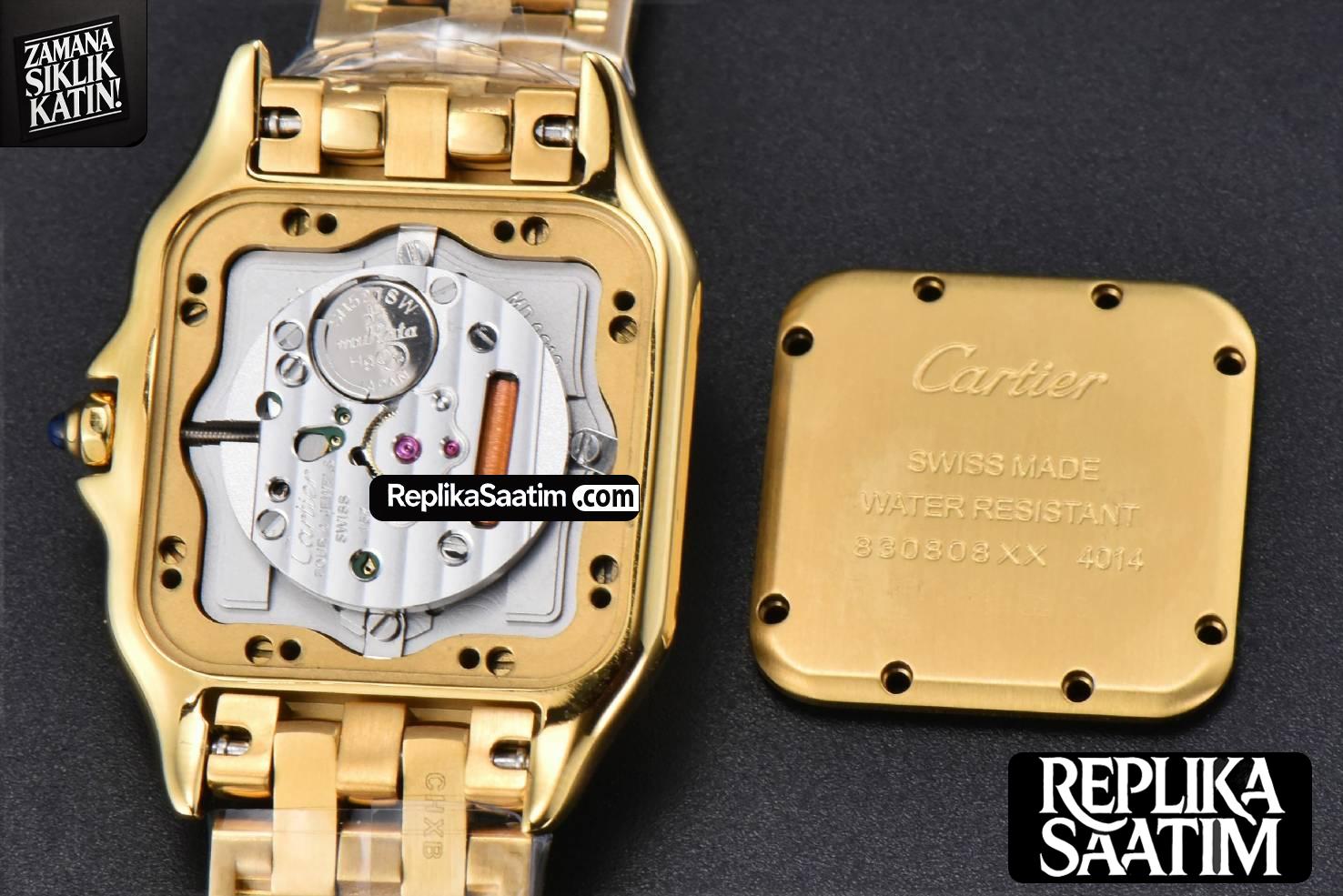 Panthère Secrete Ladies 27mm YG BVF White Dial Diamond Bezel RG Bracelet Ronda Quartz -17