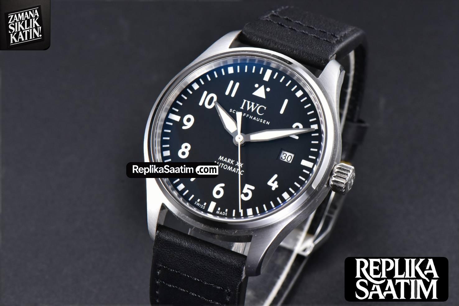 Pilot Mark XX IW328201 ZF 40MM Black Dial Black Leather Strap A32111 -02