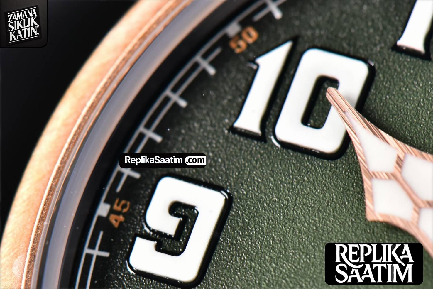 Pilot Type 20 Extra Special Bronze XF 45MM Green Dial Green Leather Strap A2824 -03