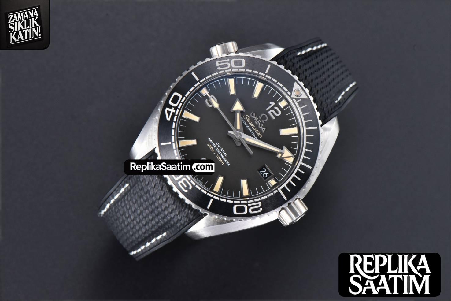 Planet Ocean 43.5mm VSF  Black Black Dial Rubber Strap A8900 -02