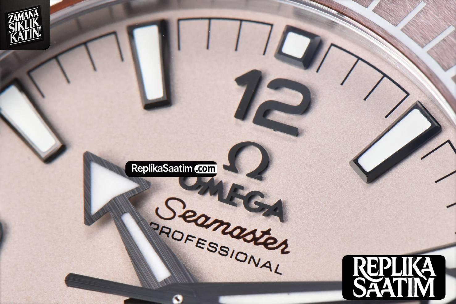 Planet Ocean 43.5mm VSF  Brown Salmon Dial Rubber Strap A8900 -08