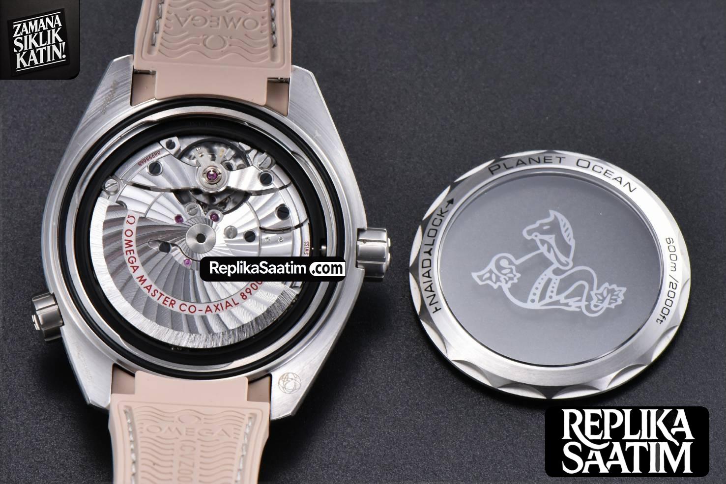 Planet Ocean 43.5mm VSF  Brown Salmon Dial Rubber Strap A8900 -21