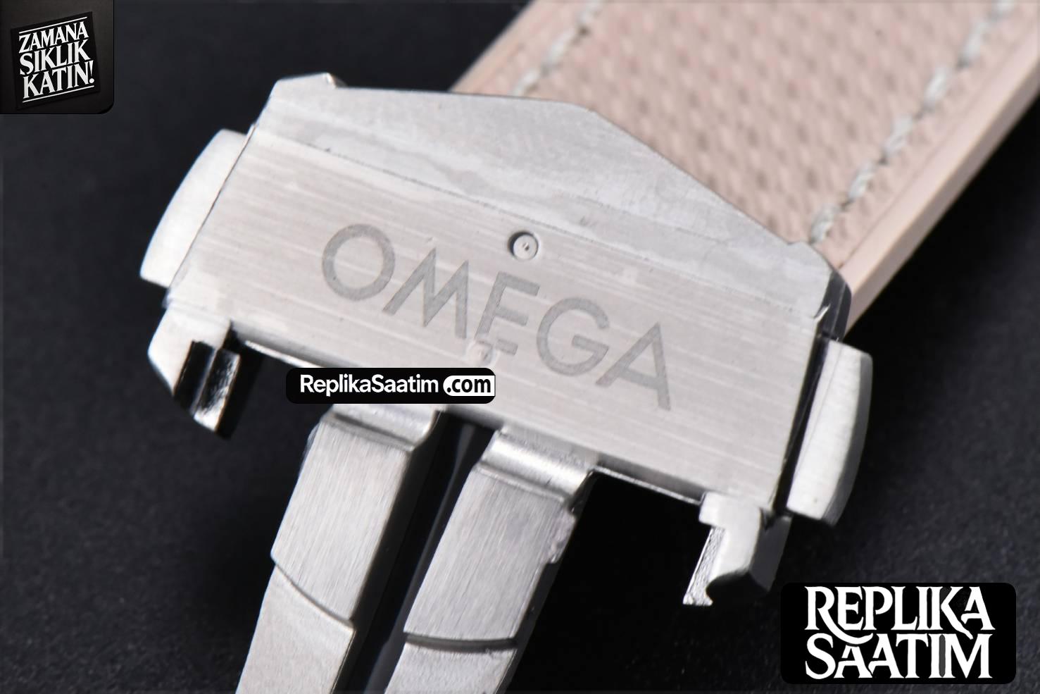 Planet Ocean 43.5mm VSF  Brown Salmon Dial Rubber Strap A8900 -32
