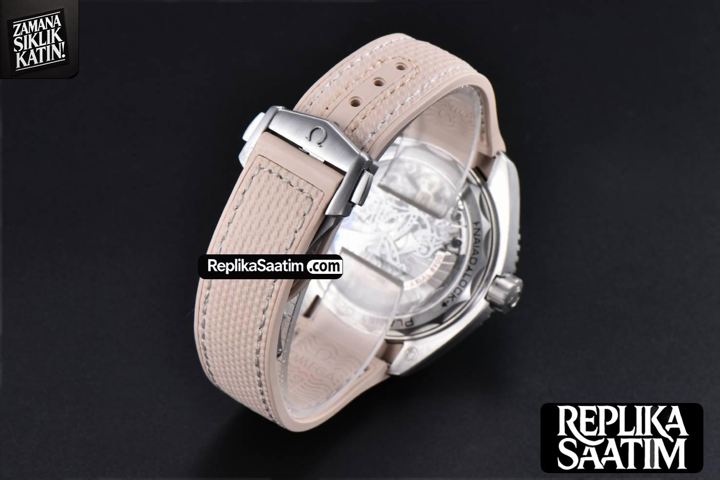 Planet Ocean 43.5mm VSF  Brown Salmon Dial Rubber Strap A8900 -36