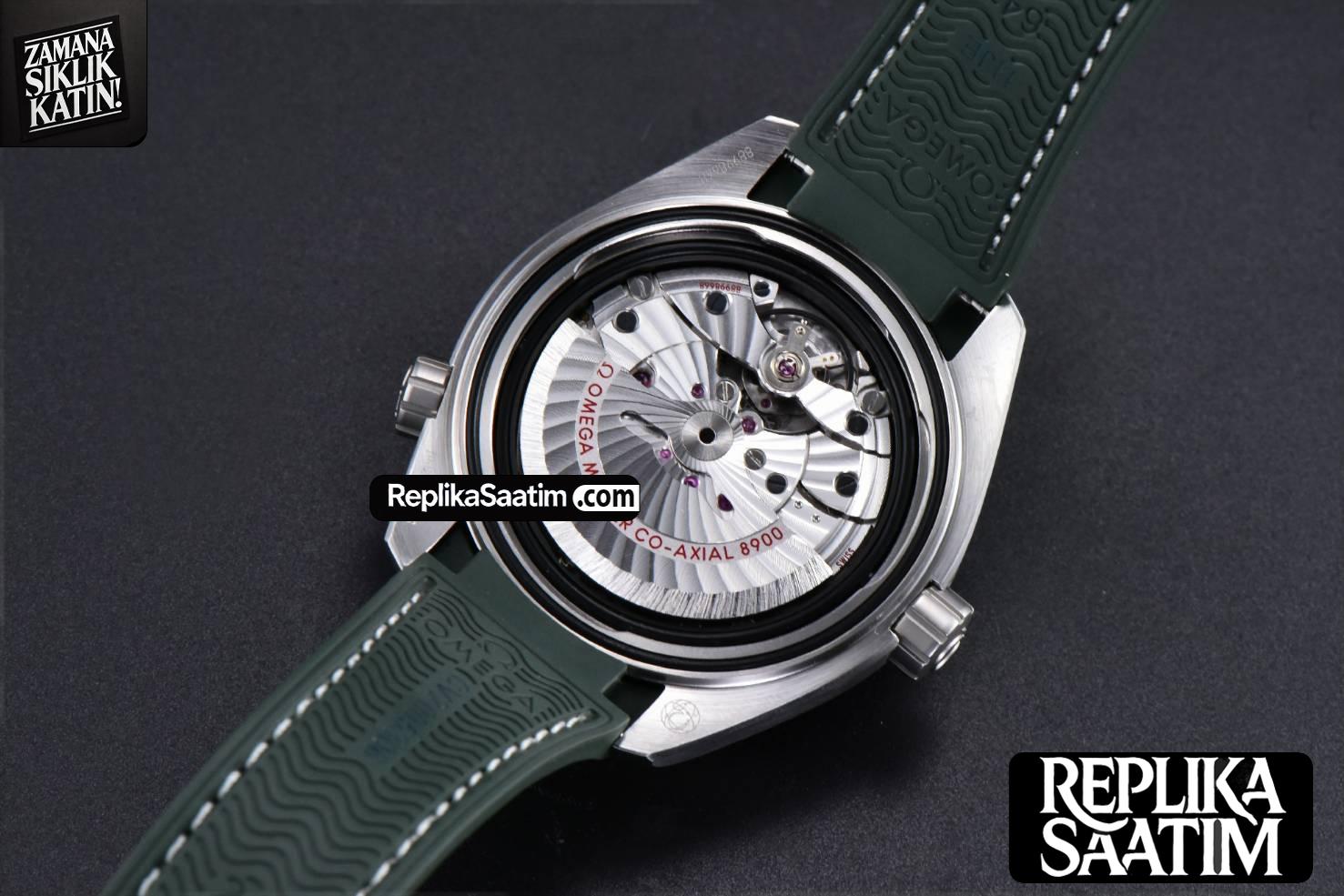 Planet Ocean 43.5mm VSF  Green Gray Dial Rubber Strap A8900 -22