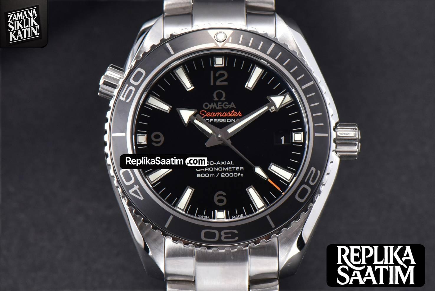 Planet Ocean 600m 42mm VSF Black Dial SS Bracelet A8500 -01