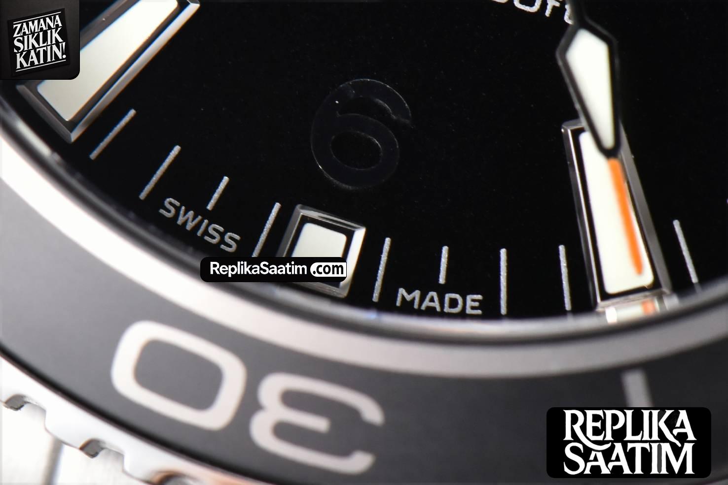 Planet Ocean 600m 42mm VSF Black Dial SS Bracelet A8500 -08