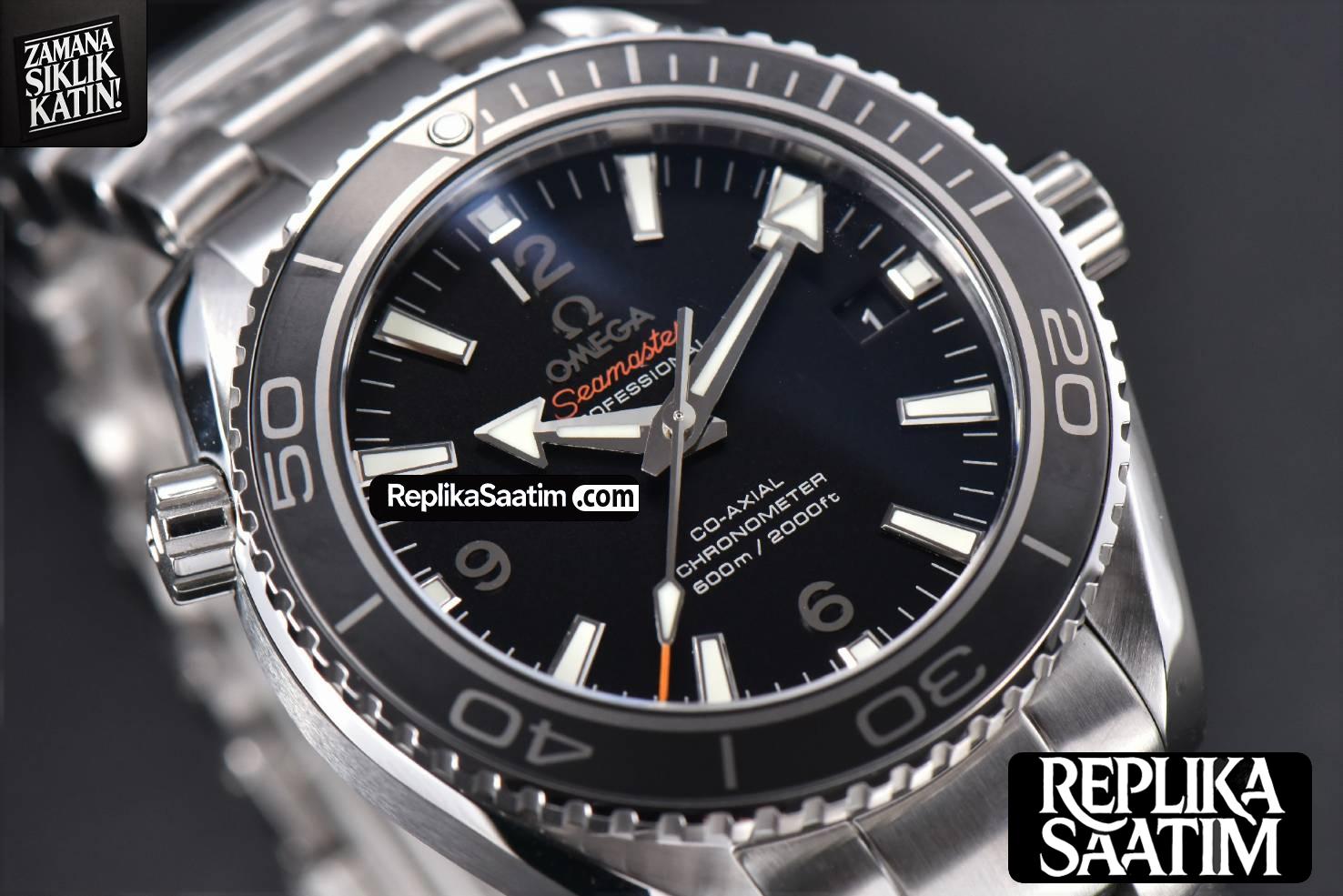 Planet Ocean 600m 42mm VSF Black Dial SS Bracelet A8500 -09