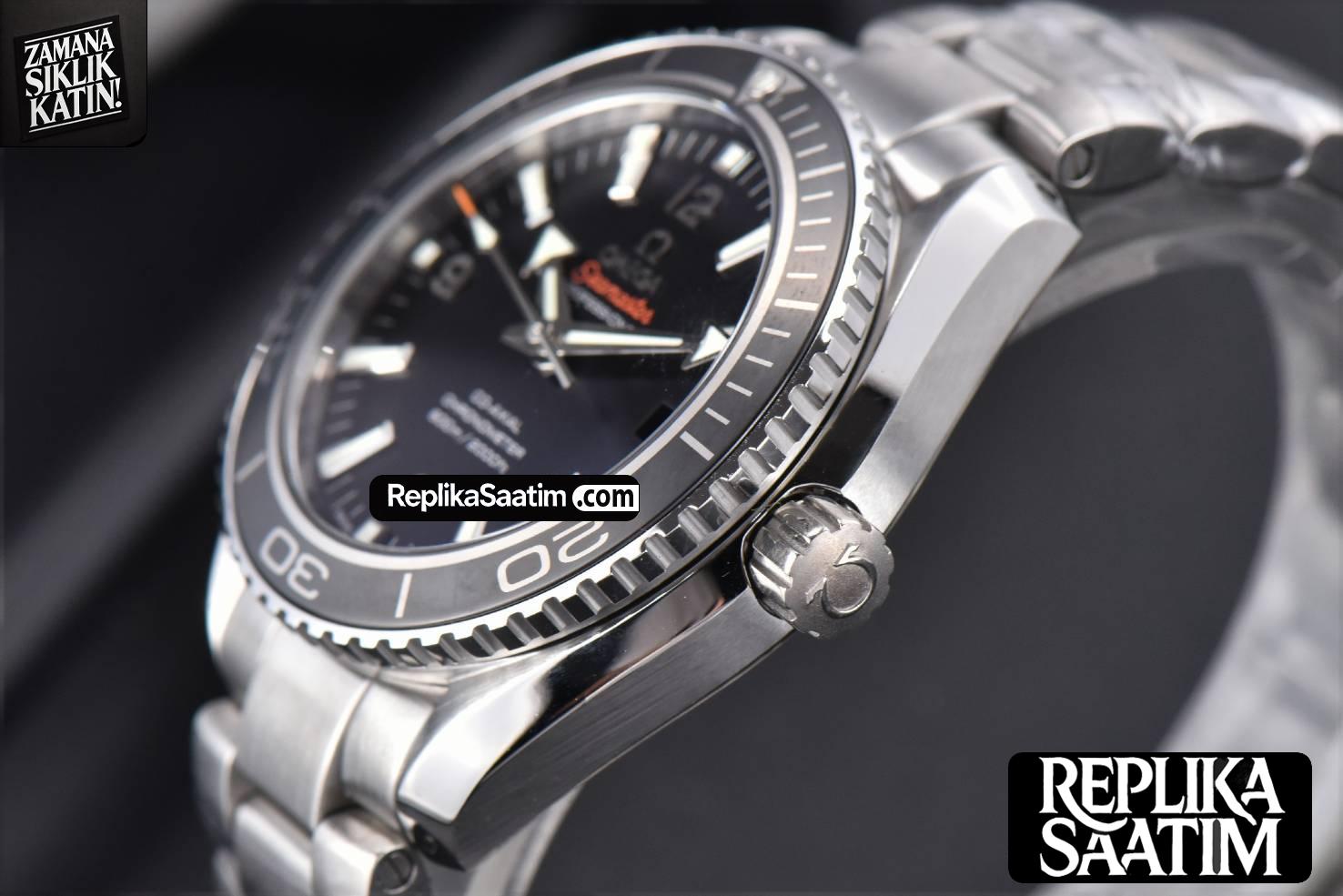 Planet Ocean 600m 42mm VSF Black Dial SS Bracelet A8500 -10