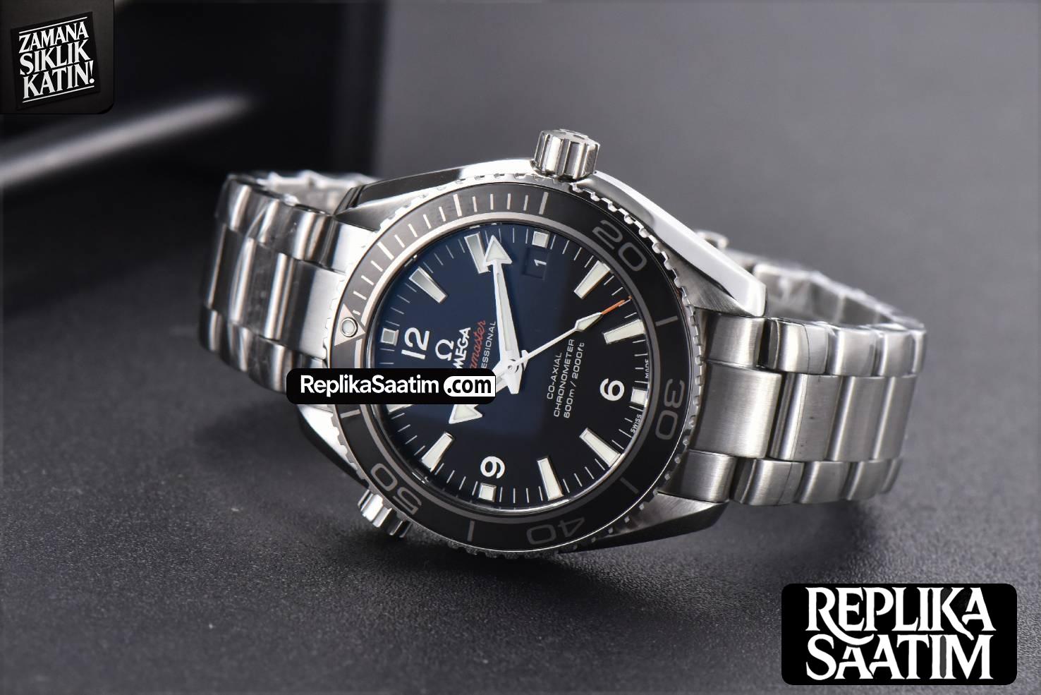 Planet Ocean 600m 42mm VSF Black Dial SS Bracelet A8500 -11