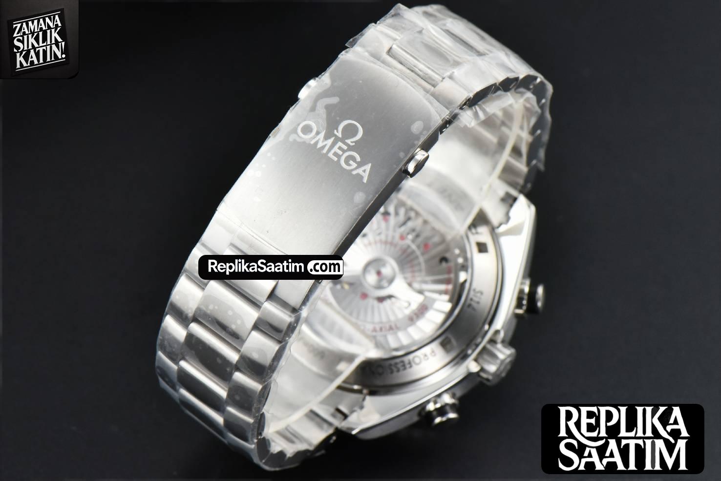 Planet Ocean Chrono 45.5mm OMF Black Dial SS Bracelet A9300 -14