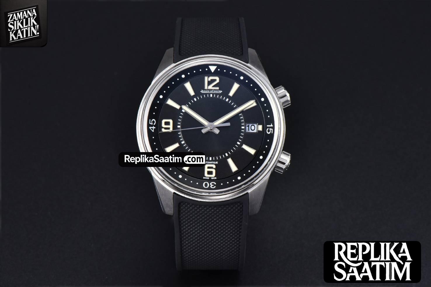 Polaris CSF 42MM Black Dial Black Rubber Strap MY9015 Mod -01