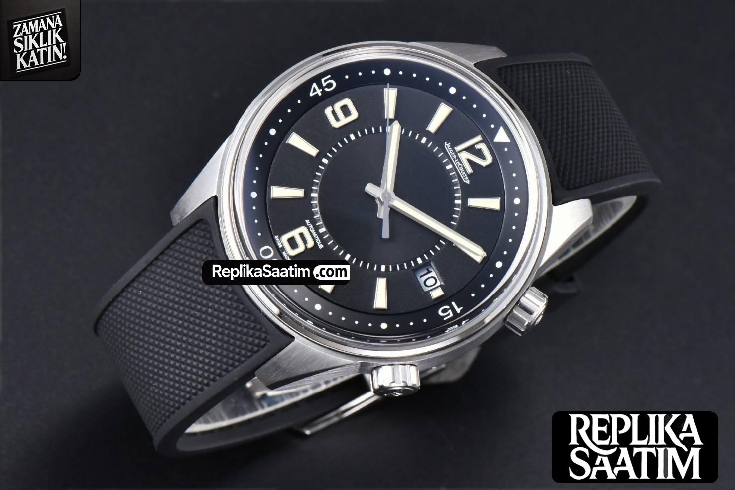 Polaris CSF 42MM Black Dial Black Rubber Strap MY9015 Mod -02
