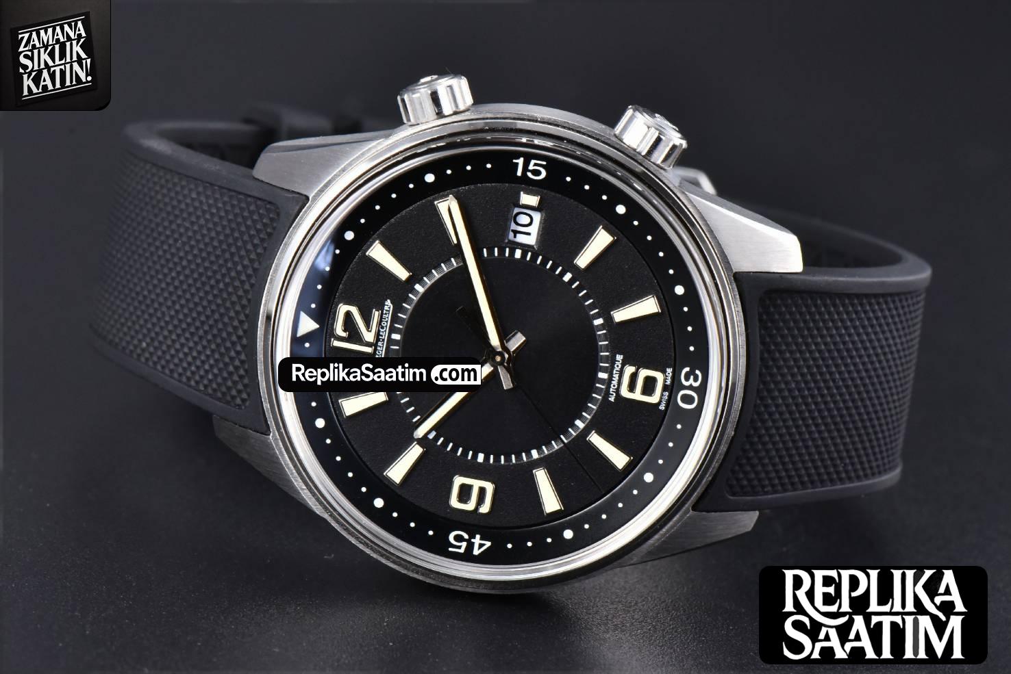 Polaris CSF 42MM Black Dial Black Rubber Strap MY9015 Mod -11