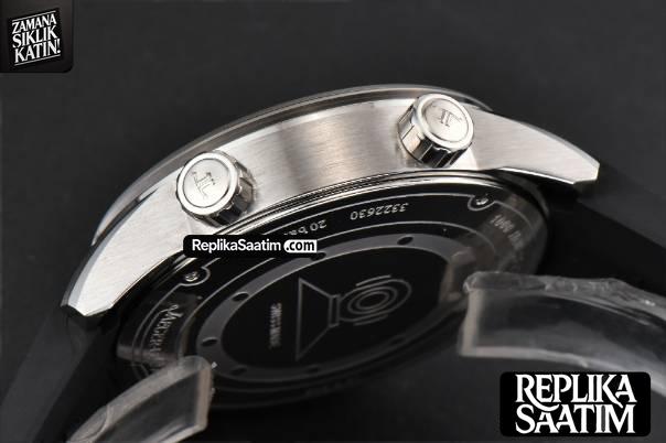 Polaris Geographic 42mm JQKF Black Dial Black Rubber Strap A2824 -11