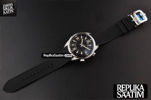 Polaris Geographic 42mm JQKF Black Dial Black Rubber Strap A2824 -31