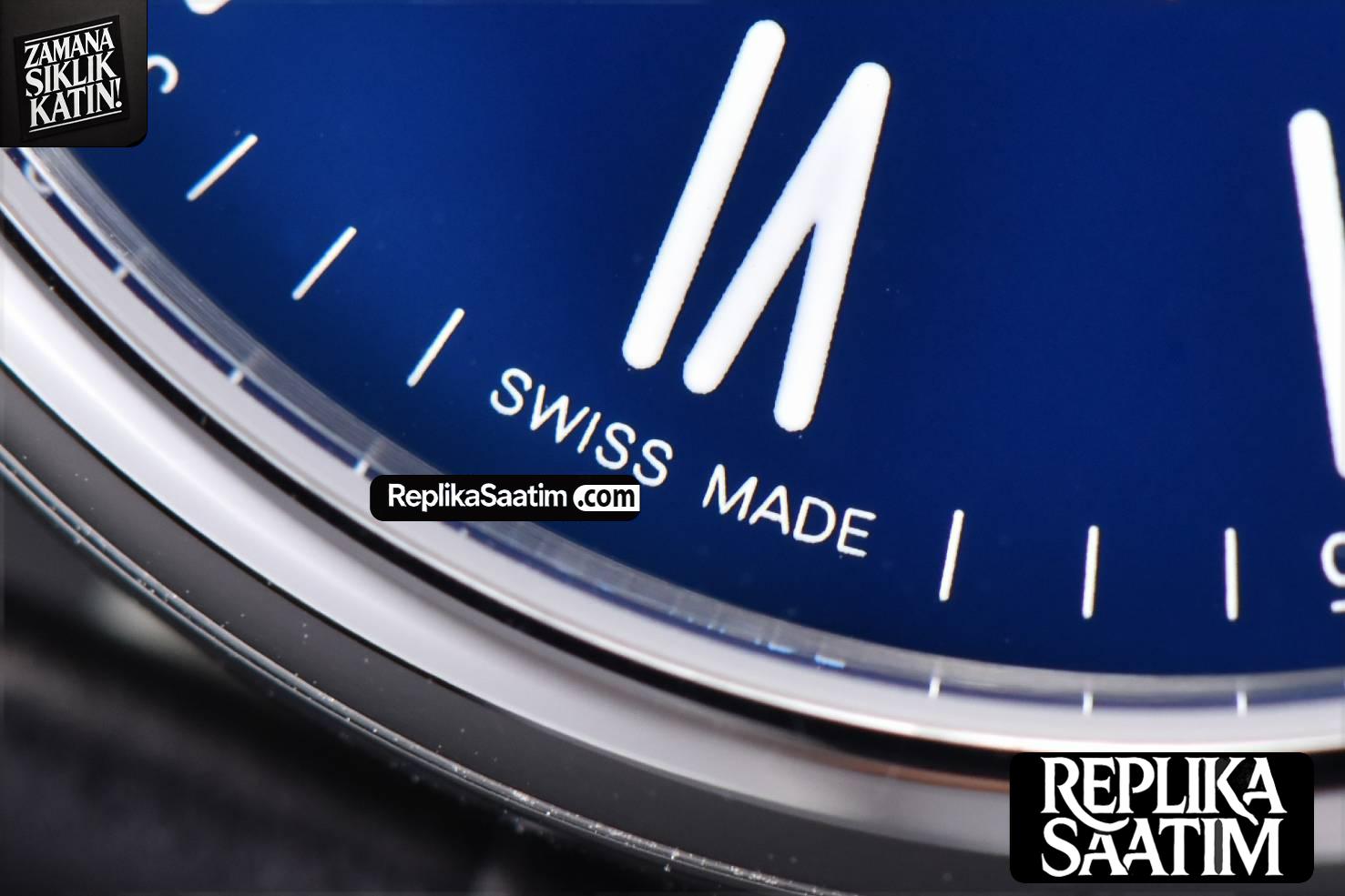 Portofino ‘150 Years’ 40MM V7F Blue Dial Silver Markers Black Leather Strap A2892/SW200 -07