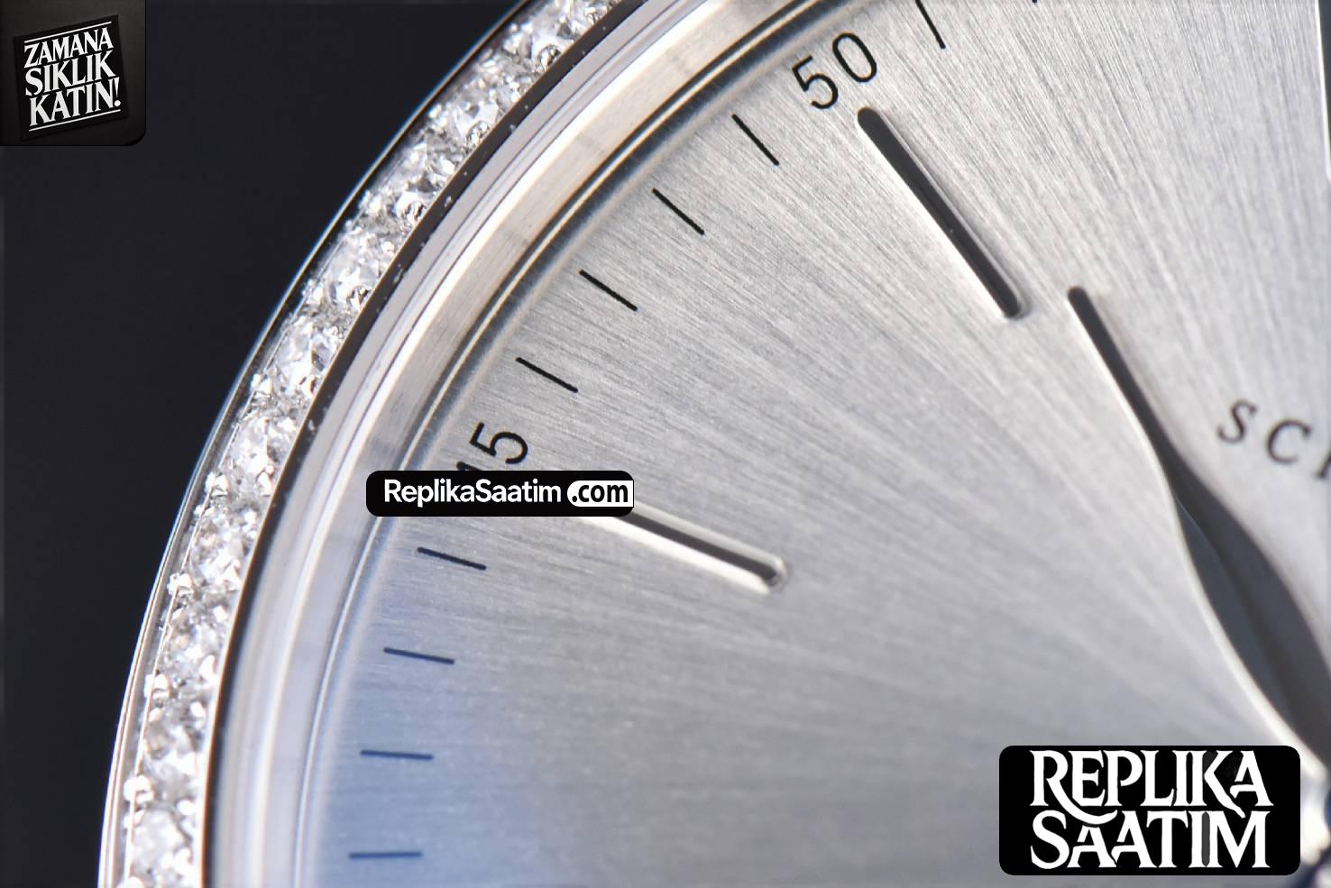 Portofino ‘150 Years’ 40MM V7F Diamond Silver Dial Black Leather Strap A2892/SW200 -05