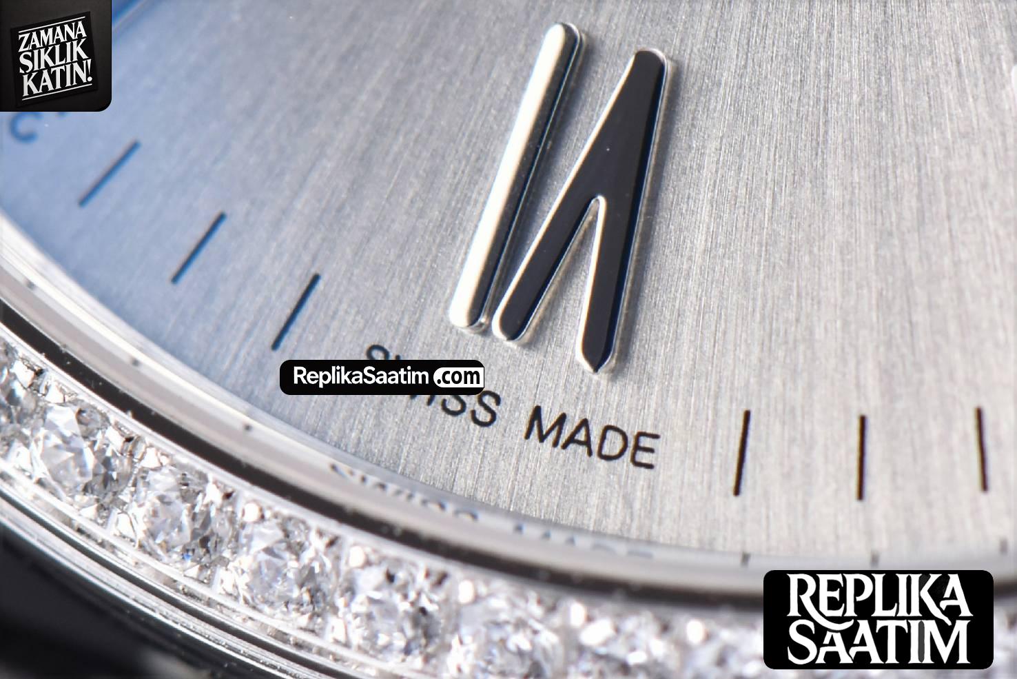 Portofino ‘150 Years’ 40MM V7F Diamond Silver Dial Black Leather Strap A2892/SW200 -07
