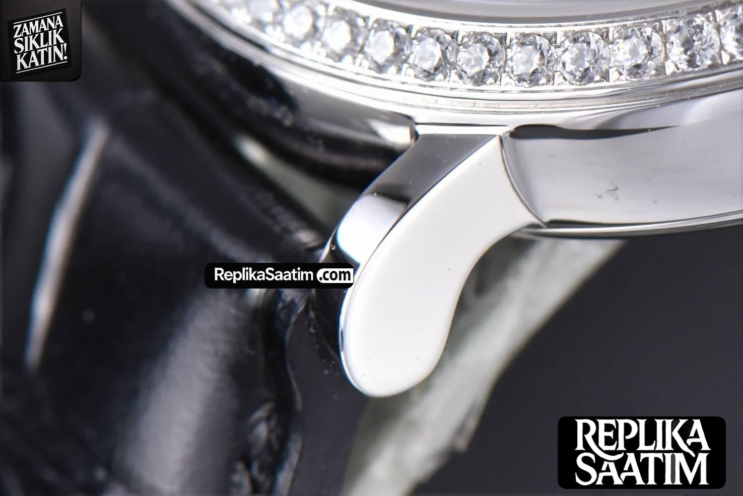 Portofino ‘150 Years’ 40MM V7F Diamond Silver Dial Black Leather Strap A2892/SW200 -11