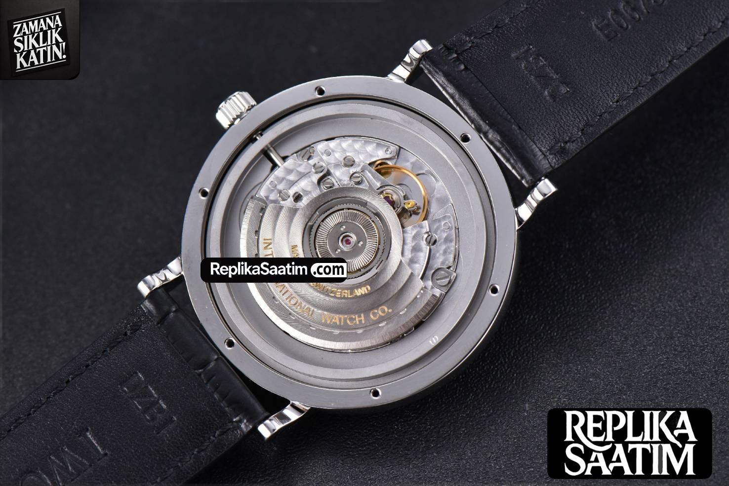 Portofino ‘150 Years’ 40MM V7F Diamond Silver Dial Black Leather Strap A2892/SW200 -14