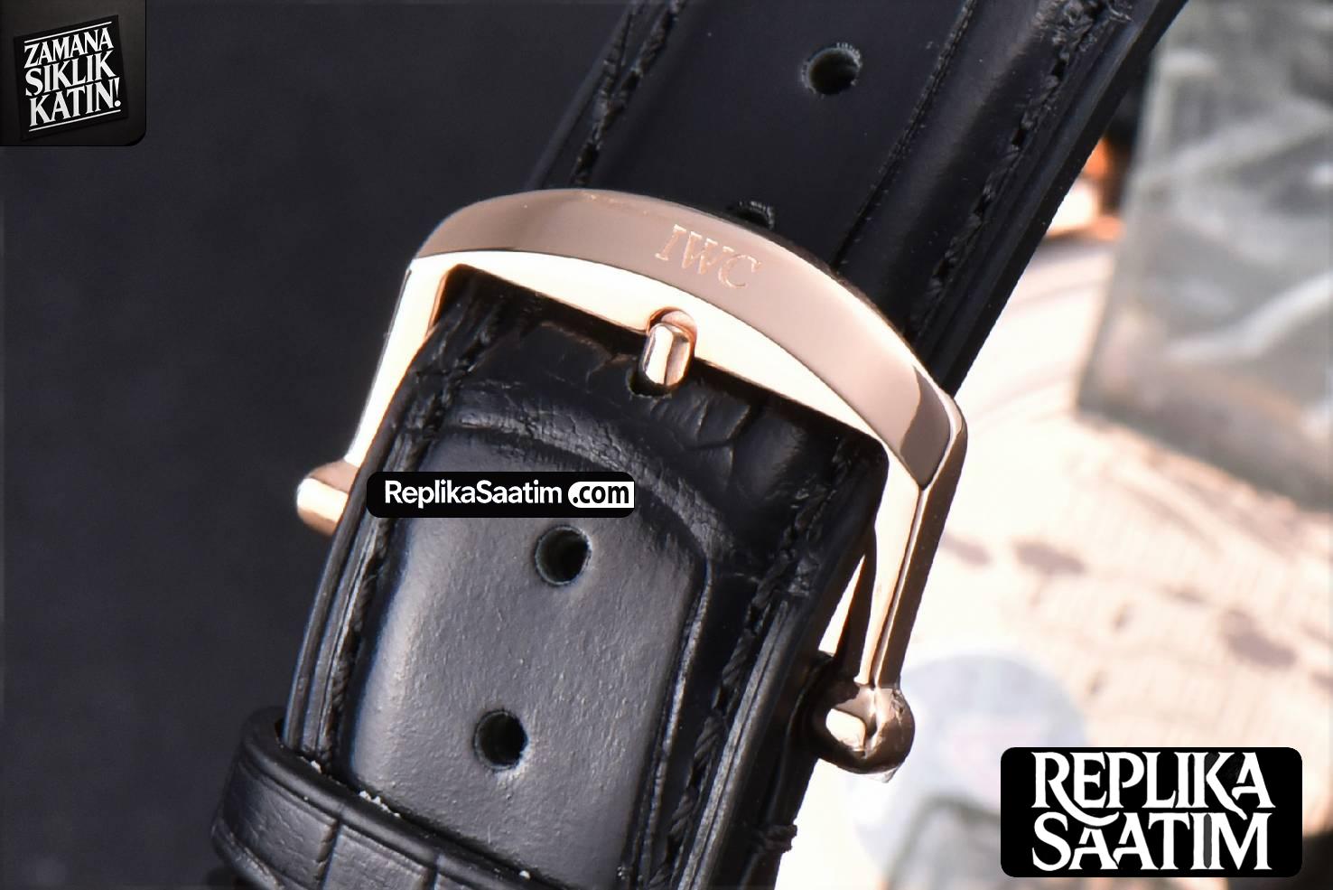 Portofino ‘150 Years’ 40MM V7F RG Blue Dial RG Markers Black Leather Strap A2892/SW200 -22
