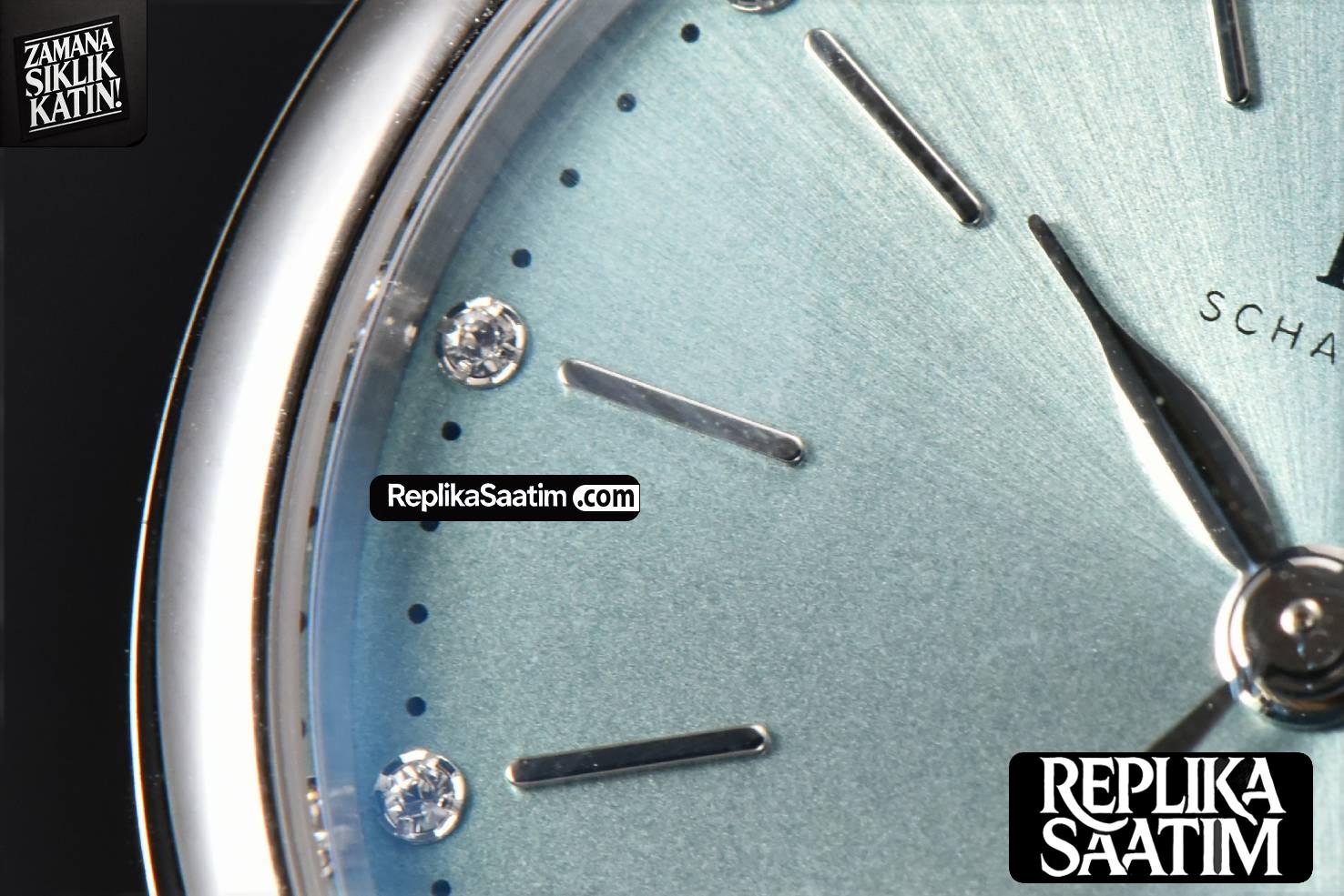 Portofino Automatic 34mm IW357416 Real Diamond Ice Blue Dial Blue Leather Strap SW -05