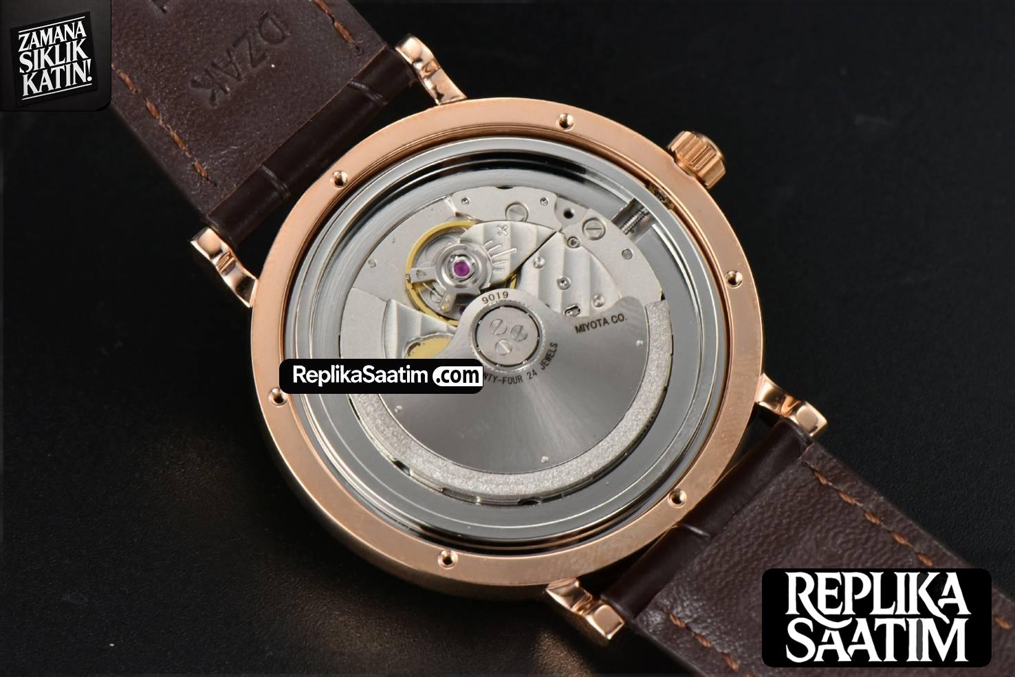 Portofino Automatic 40mm ZF RG Gray Dial RG Marker Brown Croc Strap A9019 -10