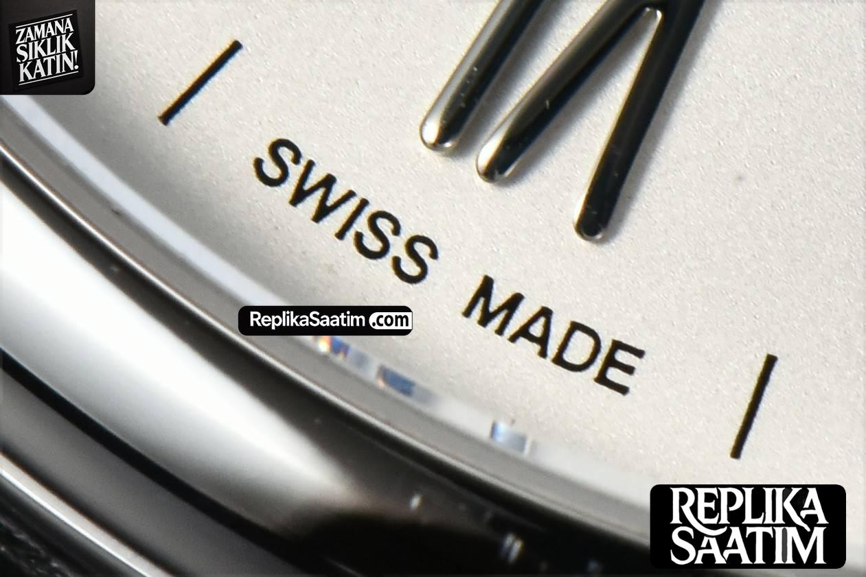 Portofino Automatic 40mm ZF White Dial Silver Hands Black Croc Strap A9019 -07