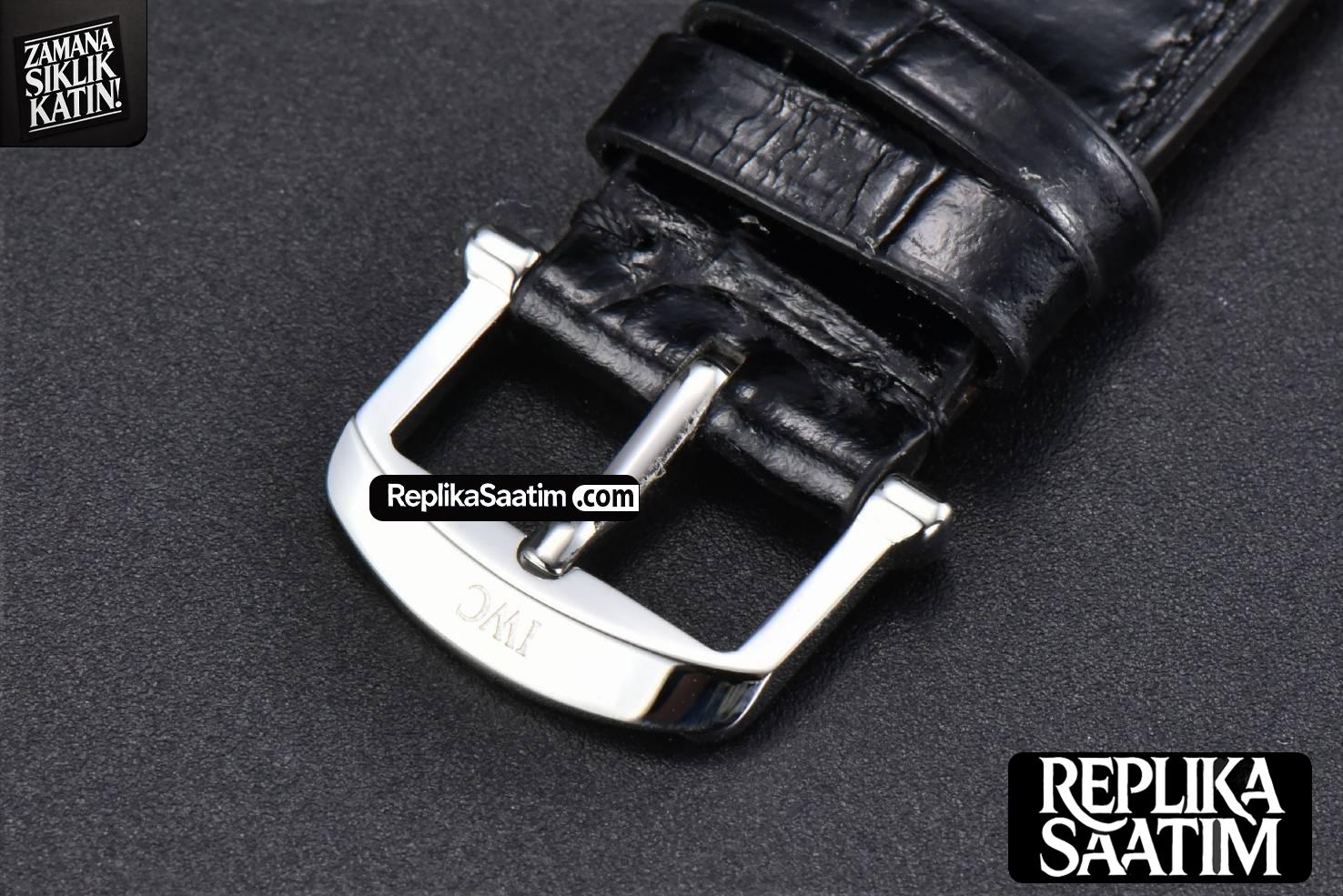Portofino V7F 37MM Gray Dial Silver Marker Black Leather Strap A2892 -30