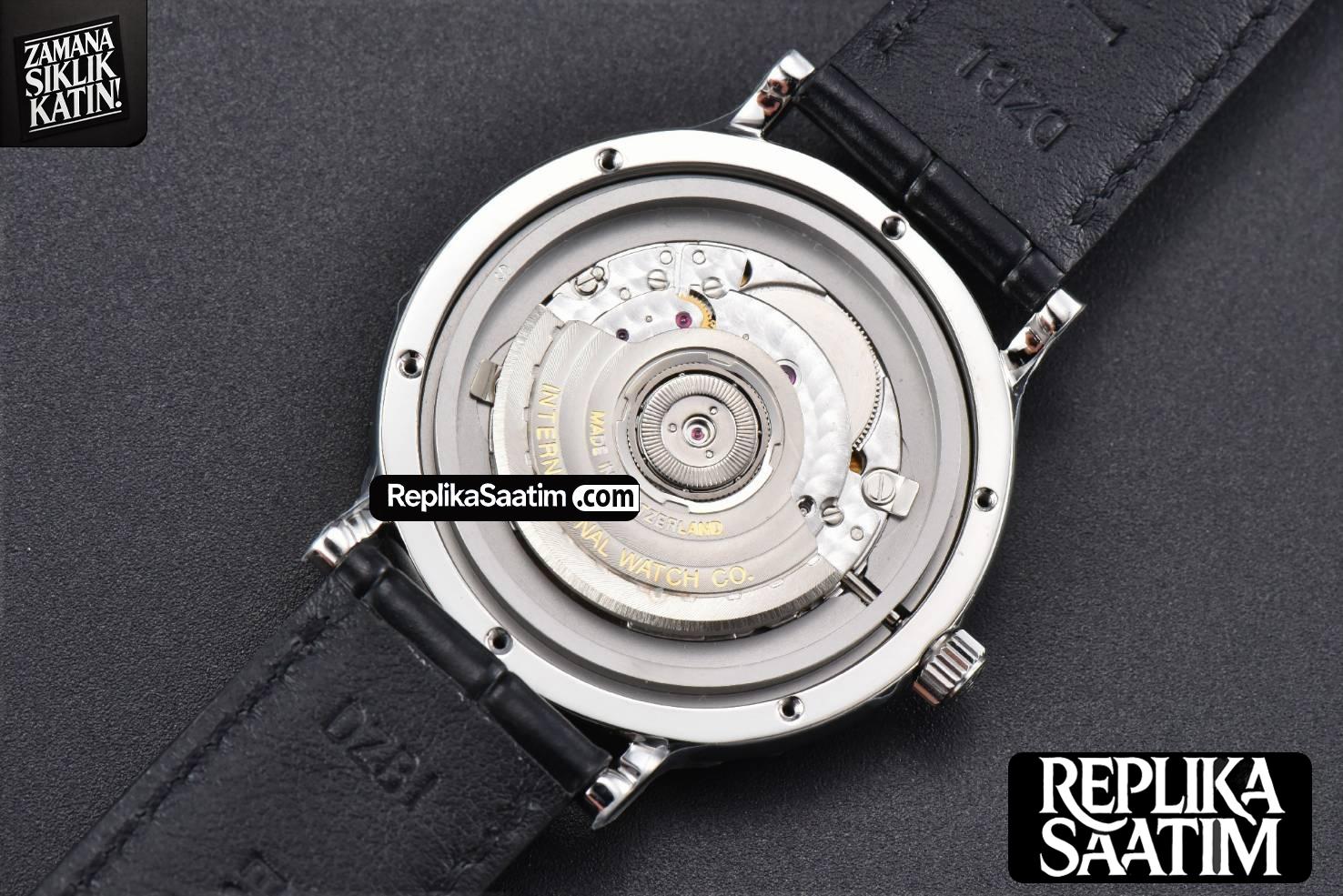Portofino V7F 40MM Blue Dial Black Leather Strap A2892 -18