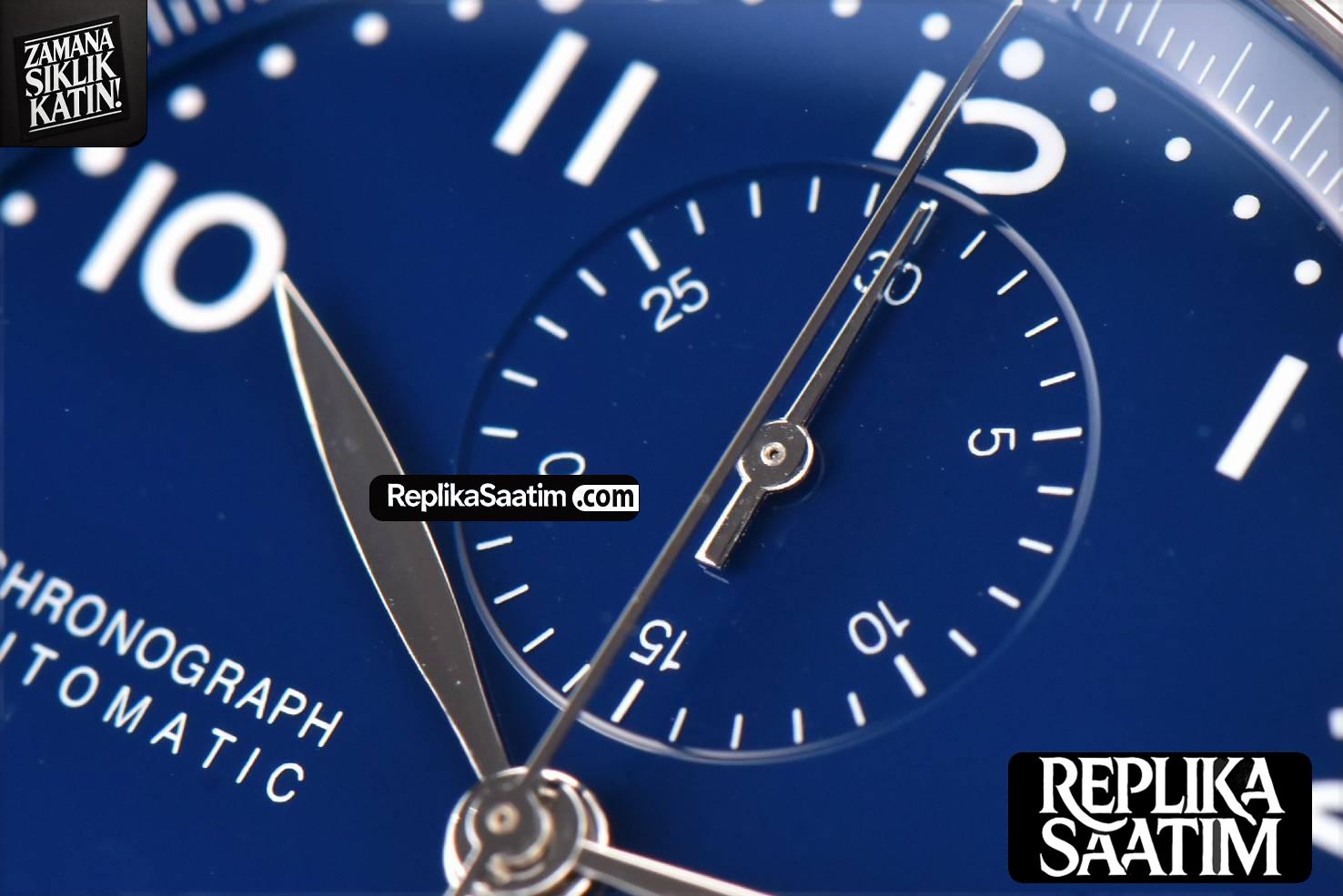 Portugieser Chrono “150 Years” IW371601 ZF 41MM Blue Dial Black Strap Cal69355 -03