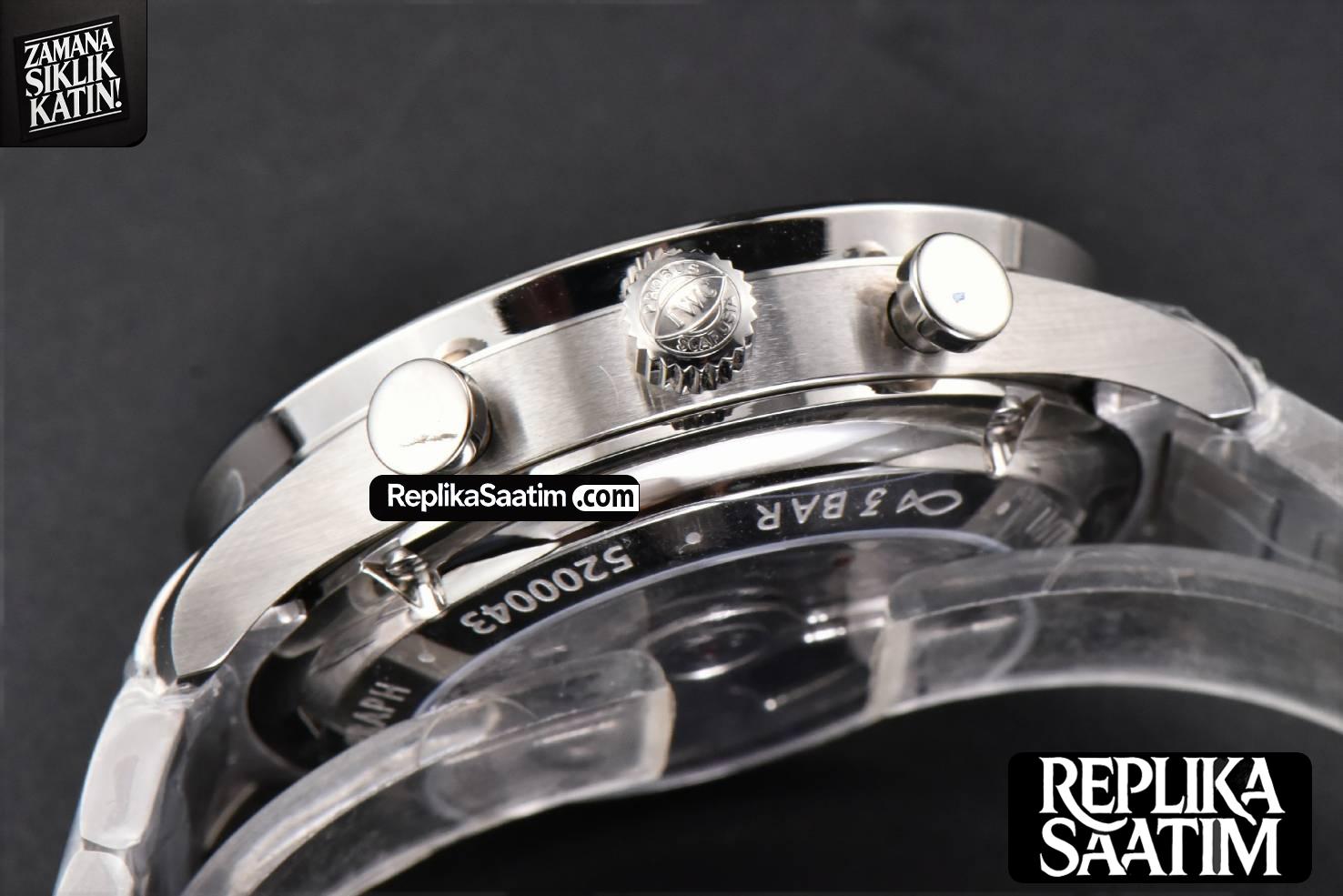 Portuguese Chrono IW3716 41mm RSF Green Dial SS Bracelet A7750 -14
