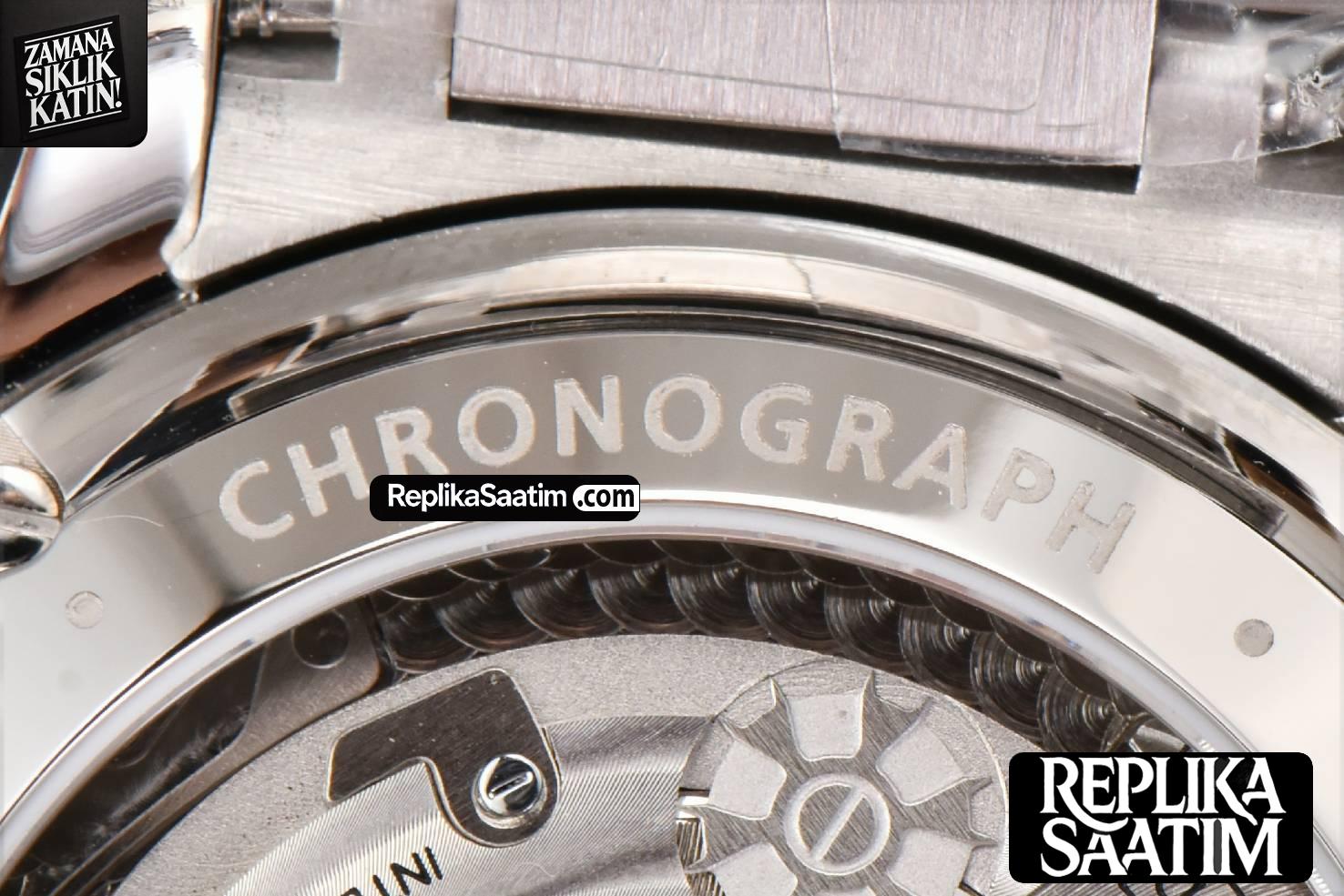 Portuguese Chrono IW3716 41mm RSF White Dial Blue Hand SS Bracelet A7750 -25