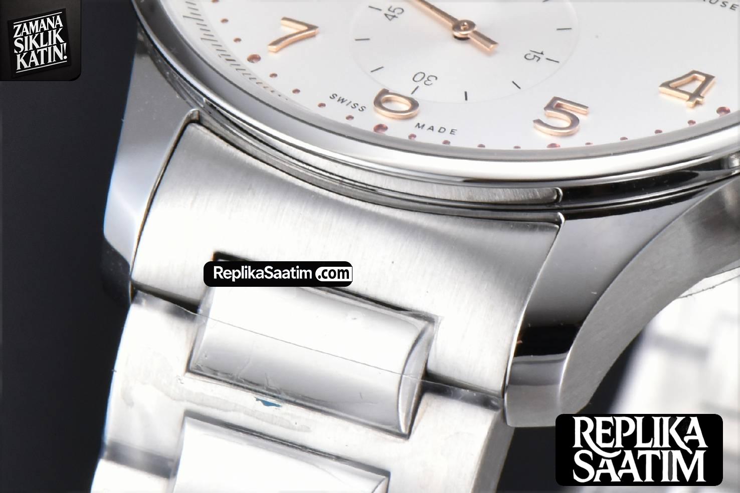 Portuguese IW371604 ZF 41MM White Dial RG Markers SS Bracelet A96355 -09