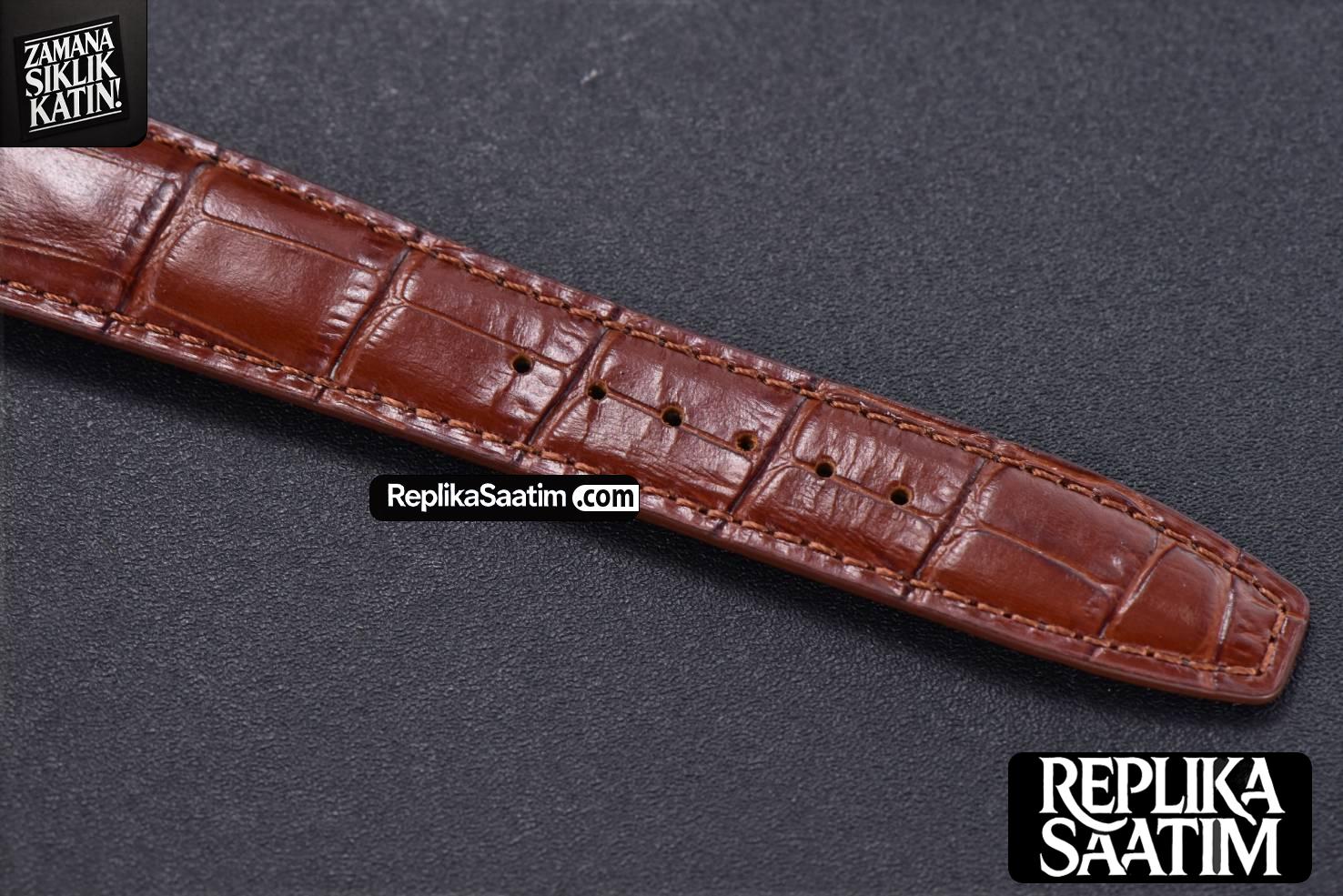 Portuguese Real PR IW500106 ZF 42MM Gray Dial Brown Leather Strap A51011 -14