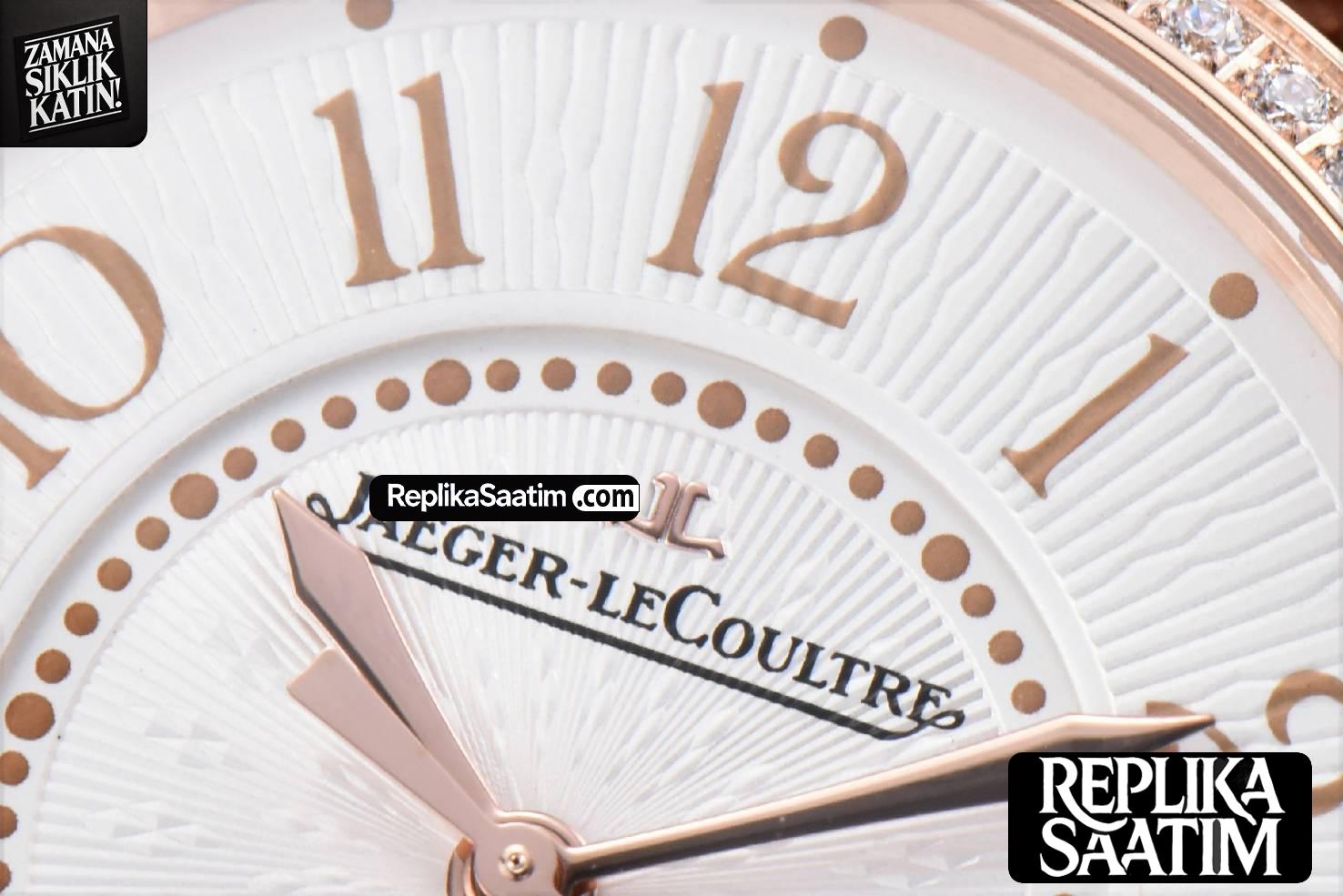 Rendez-Vous Night & Day 34mm APSF RG Diamond White Textured Dial Brown Leather Strap A898 -04