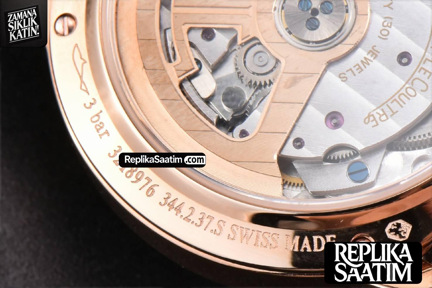 Rendez-Vous Night & Day 34mm APSF RG Diamond White Textured Dial Brown Leather Strap A898 -25