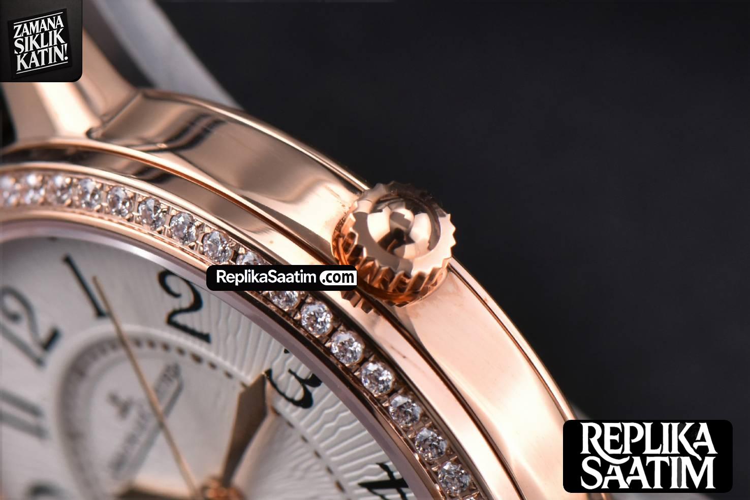 Rendez-vous Night Day ZF 37mm RG Diamond White Dial Brown Leather Strap MY9015 -09