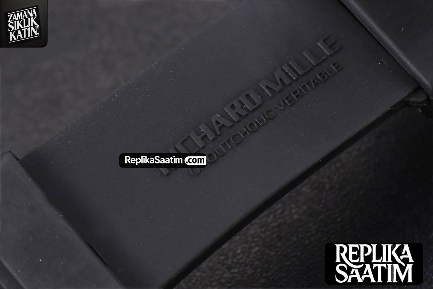 RM001 Tourbillon RG JBF 47MM Black Skeleton Dial Black Rubber Strap -25