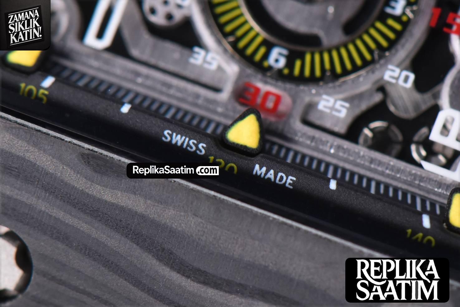 RM011 NTPT Chrono KVF  Skeleton Dial on White Rubber Strap A7750 V2 -05
