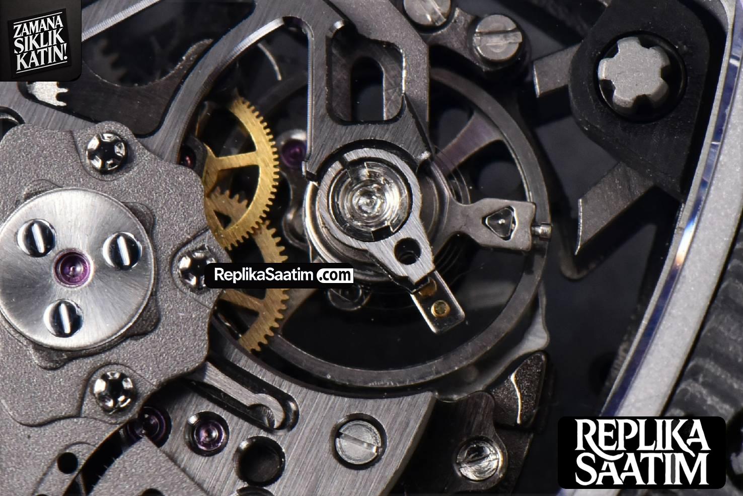 RM035-02 42mm Black Forged Carbon T+F Skeleton Dial Red Crown Black Rubber Strap RMUL2 -28