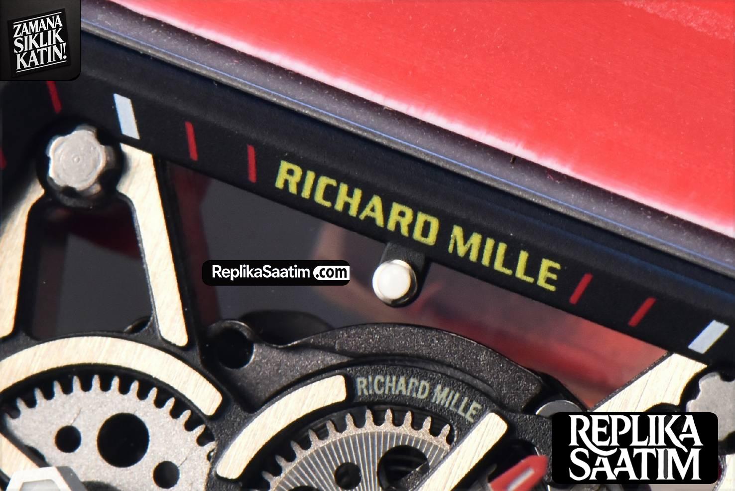 RM035-02 42mmx50mm Red Carbon ZF Dial on Red Rubber Strap NH05A V5 -04