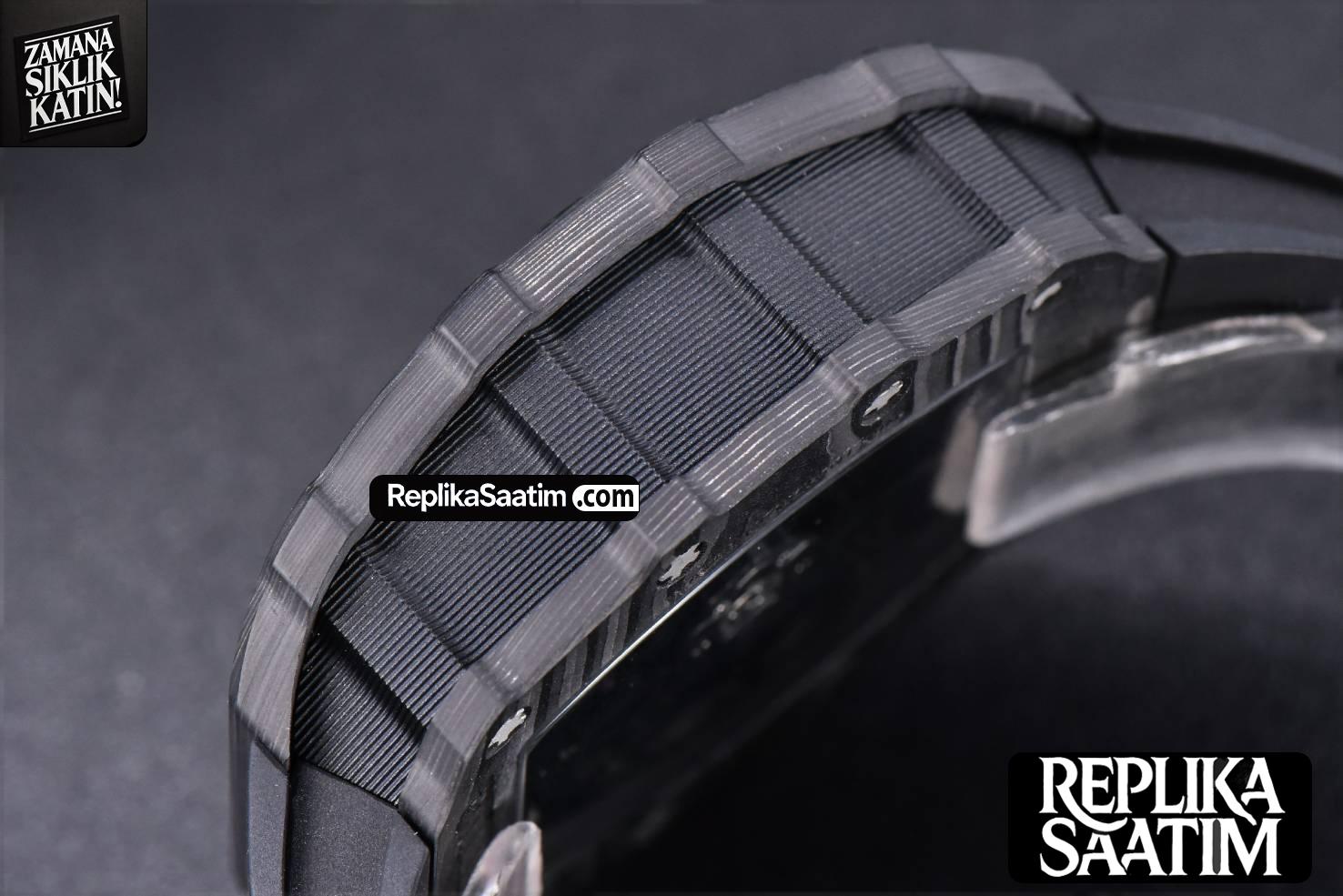 RM035-02 KVF Skeleton Dial Red on Black Rubber Strap MIYOTA8215 V3 -12